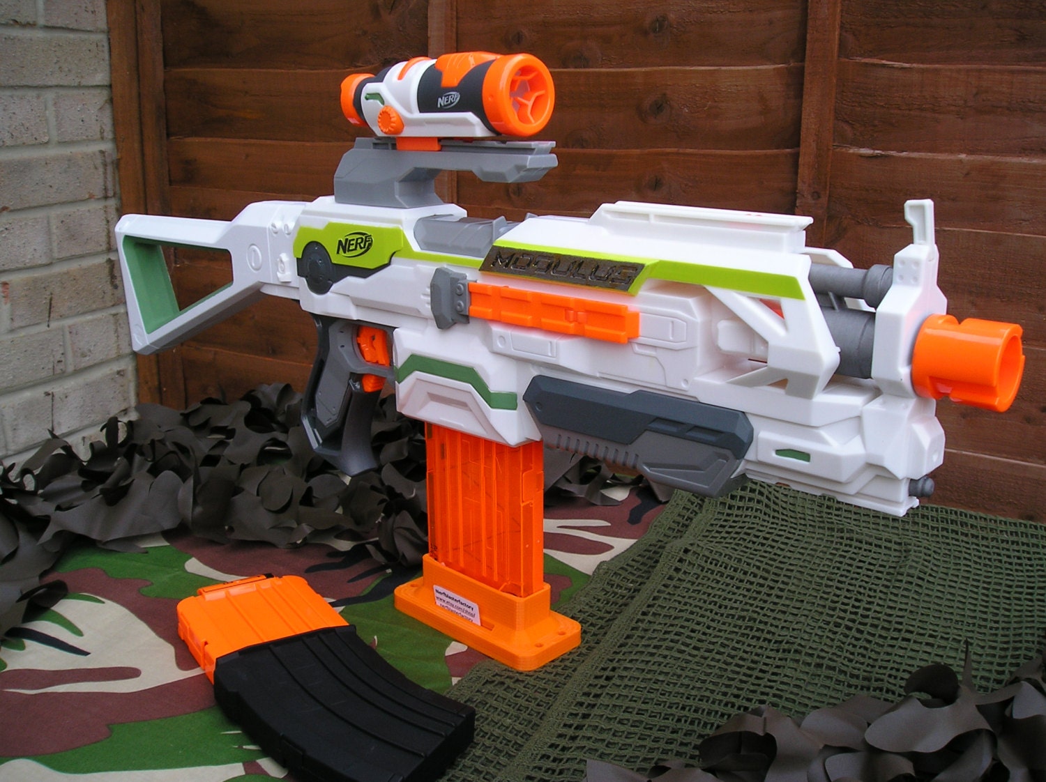 Nerf Modulus ECS-10 Modified Tamiya by NerfBlasterFactory on Etsy