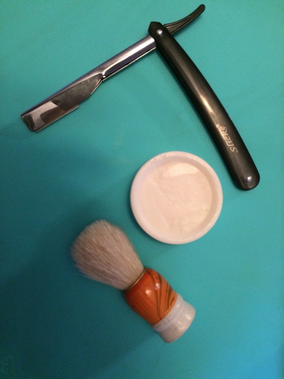 Straight Razor Starter kit by VioletAcquisitions on Etsy