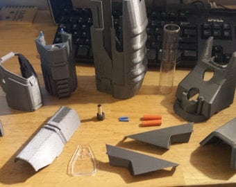 3D Printed Halo Assault Rifle Kit for Nerf Retailiator Barrel Attachment