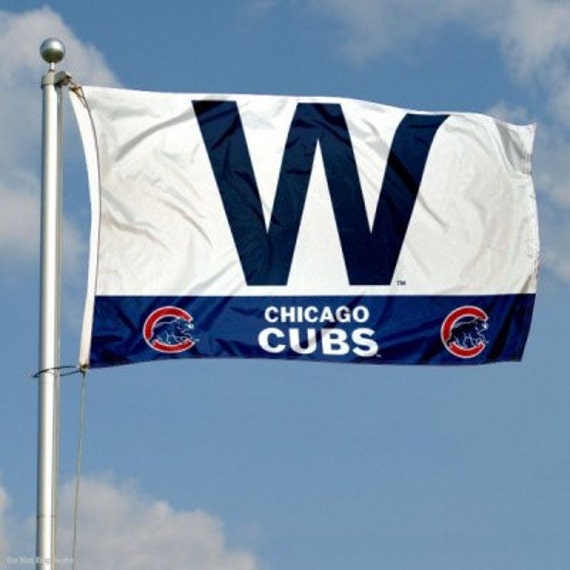 Chicago Cubs W Win 3x5 flag by GoCubsGoTeamShop on Etsy