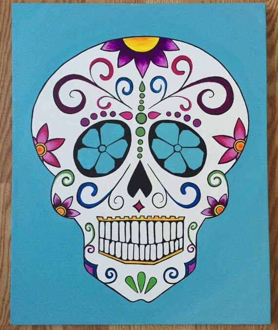 Sugar Skull Painting - Customizable - My Sugar Skulls