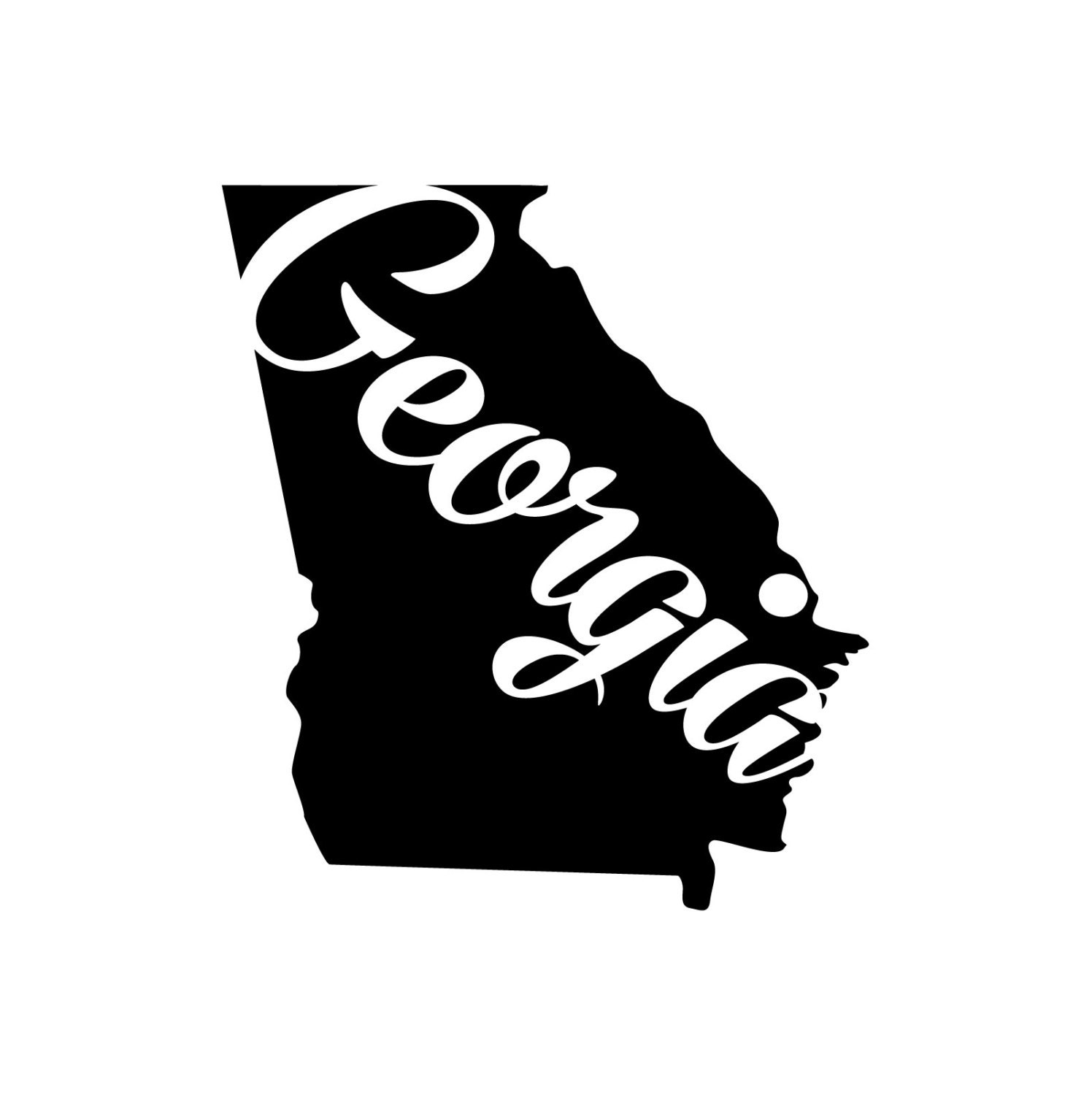 Georgia State Homestate USA decal vinyl by SunshineStickers4you