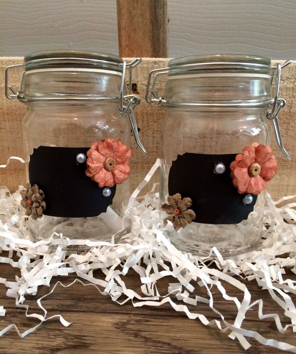 Mini ChalkBoard Mason Jars by PresleyMaysCrafts on Etsy