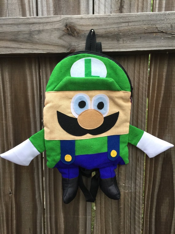 luigi plush backpack