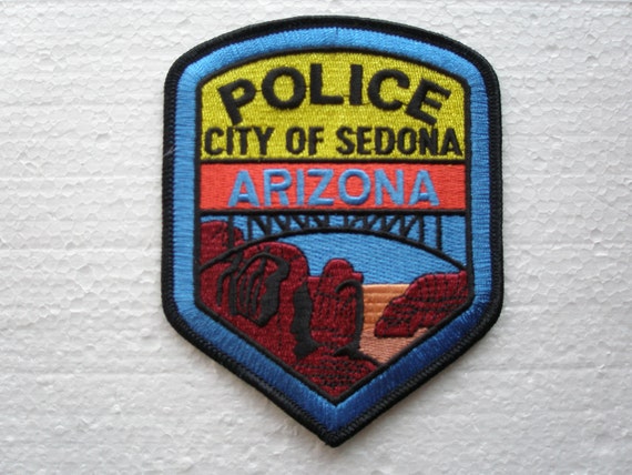 Large Patch Police City Of Sedona Arizona By Americanblackeagle