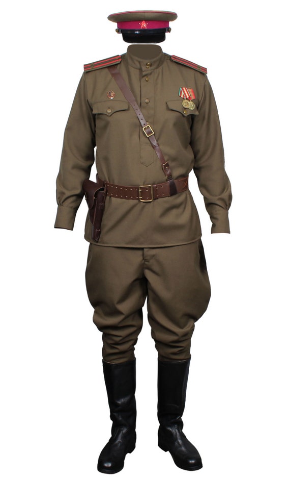 Soviet RKKA Infantry Officers Red Army Uniform WWII