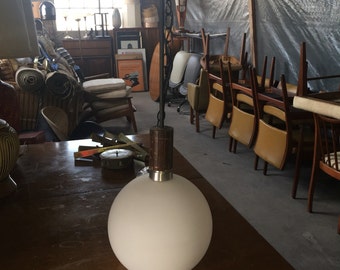 Mid Century Modern Globe Swag Lamp