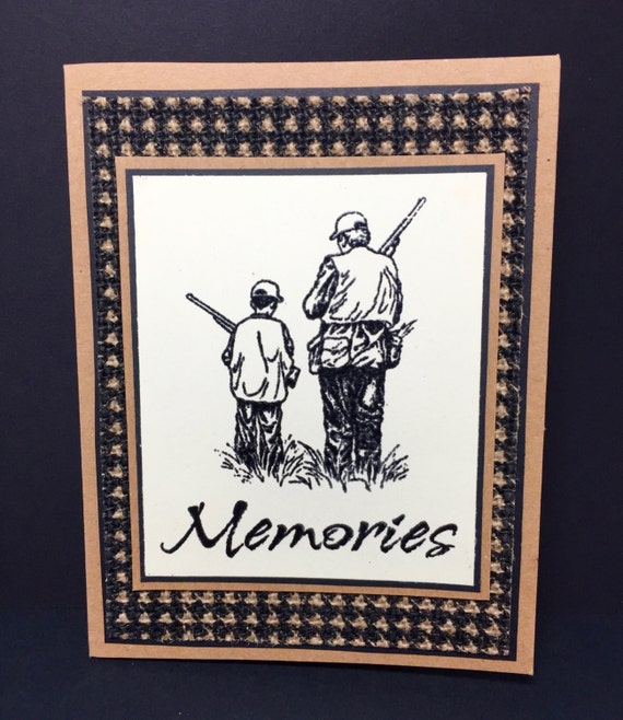 Father's Day Card Hunter Hunting Father &amp; by LuckyCowgirlDesign