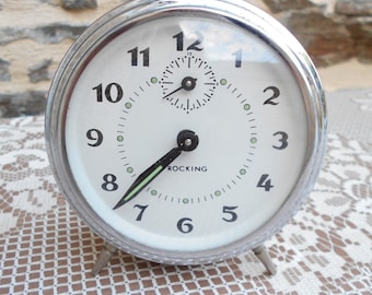 Vintage French "Jaz Repetition" mechanical alarm clock,