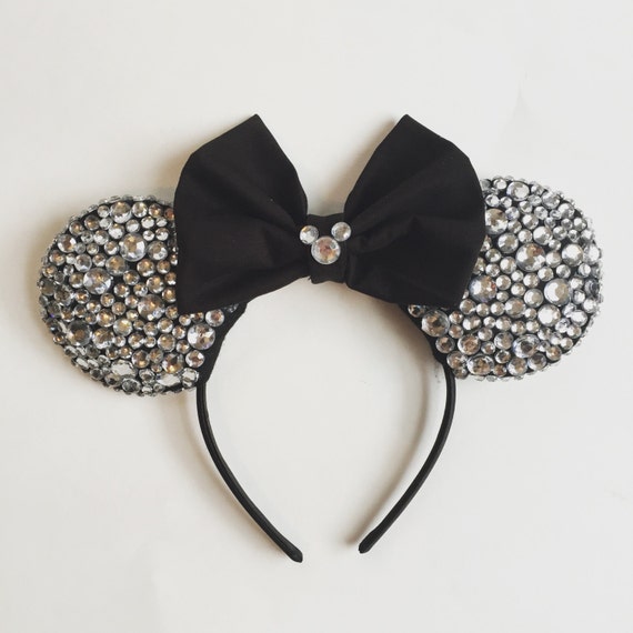 Jeweled Minnie Ears Headband Sparkly Mickey Ears Headband