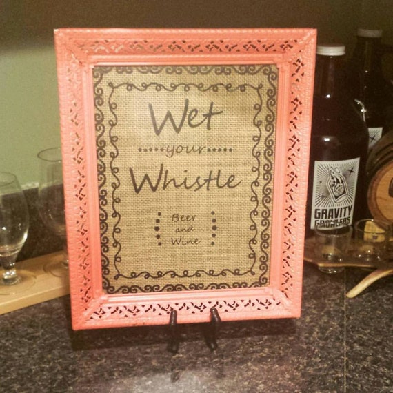 Wet Your Whistle Bar sign by LavenderAndCotton326 on Etsy