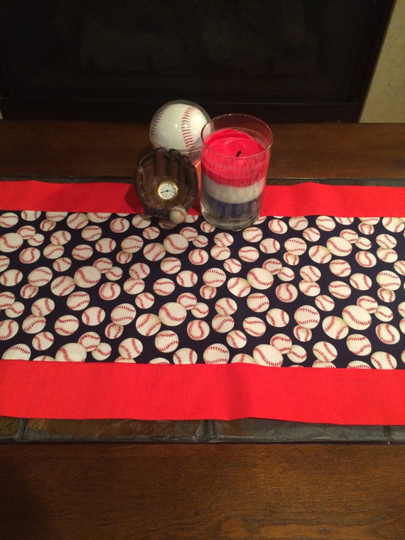 Baseball Table Runner