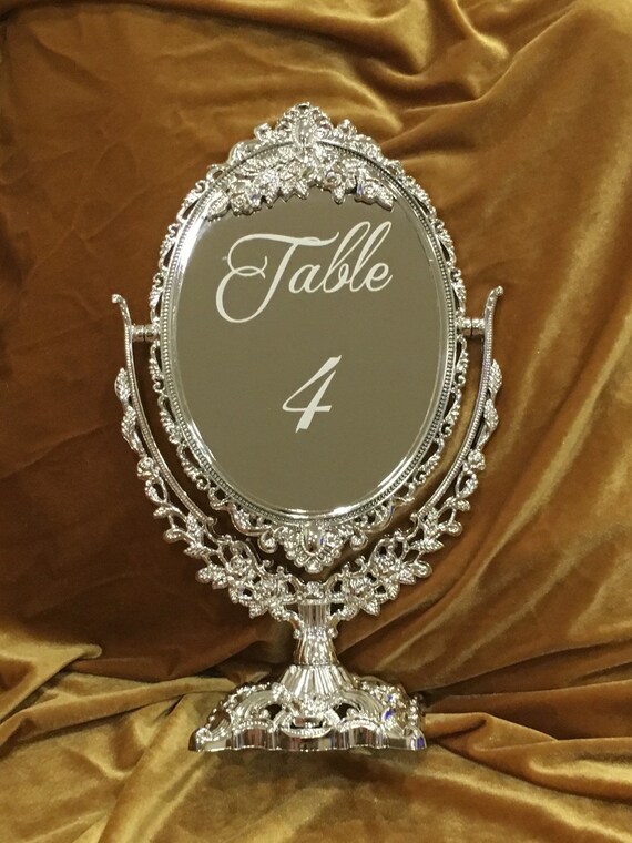 Set of ornate mirror table by CustomPartyGoods on Etsy