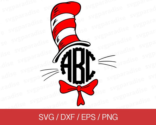 Download Dr Seuss Monogram Frame SVG Dr Seuss Frame SVG Svg Eps