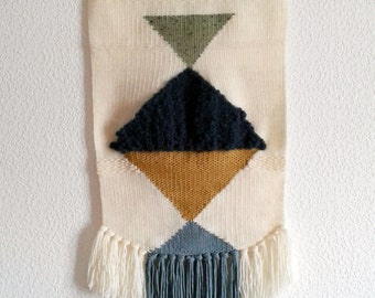 weaving wall 'laws' size M tapestry wall art handmade ethnic weaving