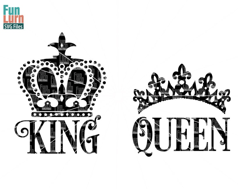 King SVG Queen SVG King crown Queen Crown svg Design svg