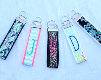 Personalized Key Fobs- Mulitple Colors and Prints