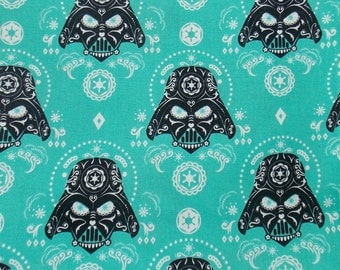 Darth Vader Fabric Sugar Skull Fabric BTY BTHY Star Wars Darth Vader Quilt Fabric Craft Fabric Pillowcase Fabric Home Decor Movie Fabric