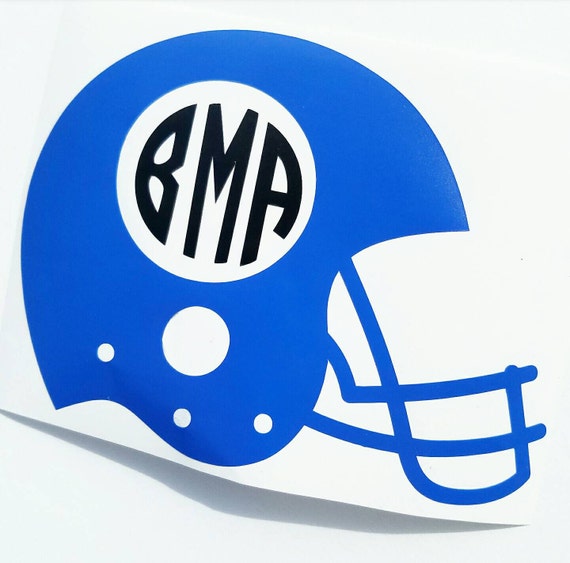 Download Football helmet monogram // football monogram // football car