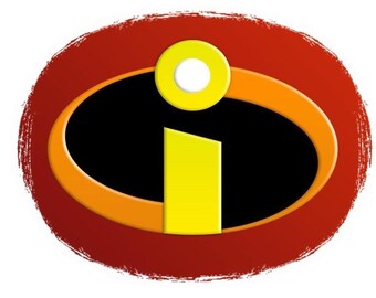 The Incredibles Logo T shirt Iron on Transfer 8x10 or 5x6 light fabric