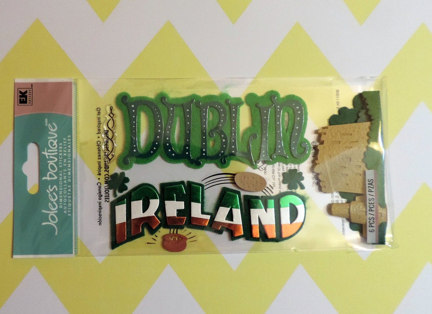 Dublin Ireland scrapbook stickers by Jolee's Boutique
