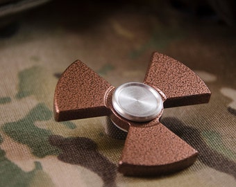 Radioactive Isotope .67 Spinner/Fidget Toy - Copper Vein Powdercoated Aluminum with Ceramic Bearing