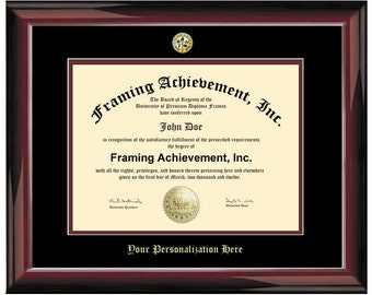 Campus Images Baylor University 14w x 11h Gold Embossed Diploma Frame with 5 x7 Portrait