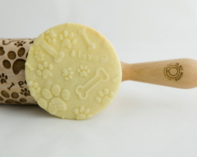 DOGS rolling pin, embossing rolling pin, engraved rolling pin for a gift, I LOVE DOG, gift ideas, gifts, unique, autumn, wedding