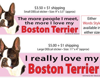 Boston terrier love | Etsy