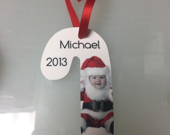 Custom Printed Candy Cane Ornaments