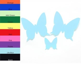 25 Pack - Paper Butterfly Shape, Butterfly Die Cut, Butterfly Cut Outs, Crafting Supplies, Paper Party Supplies