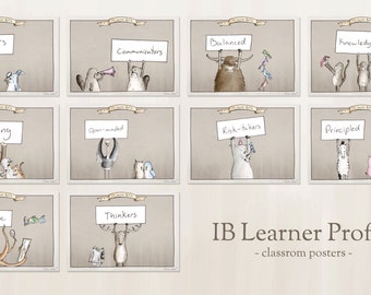 IB Learner Profile - Classroom Posters (printable download)