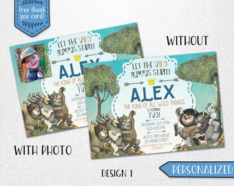 Where the Wild Things Are invitation, Where the Wild Things Are birthday invitation, Where the Wild Things Are invite!