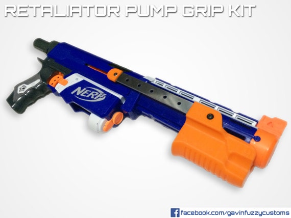 Nerf Retaliator Pump Grip Kit by GavinfuzzyCustoms on Etsy