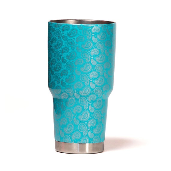 don't tumblers that sweat with Lid Paisley Turquoise Tumbler Cup Closable 30oz Factory