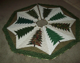 Christmas Tree Skirt #37 Quilted