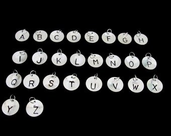 Add initial charm Personalized Charm, Add on Initial Charm, Initial Disc, Add initial Personalized your jewelry add initial charm add letter