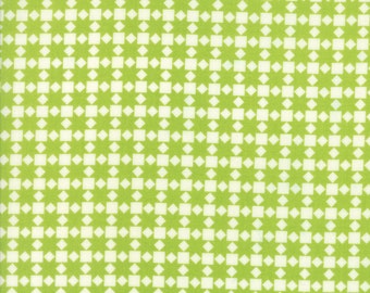 Handmade - Star Quilt in Green: sku 55142-24 cotton quilting fabric by Bonnie and Camille for Moda Fabrics - 1 yard
