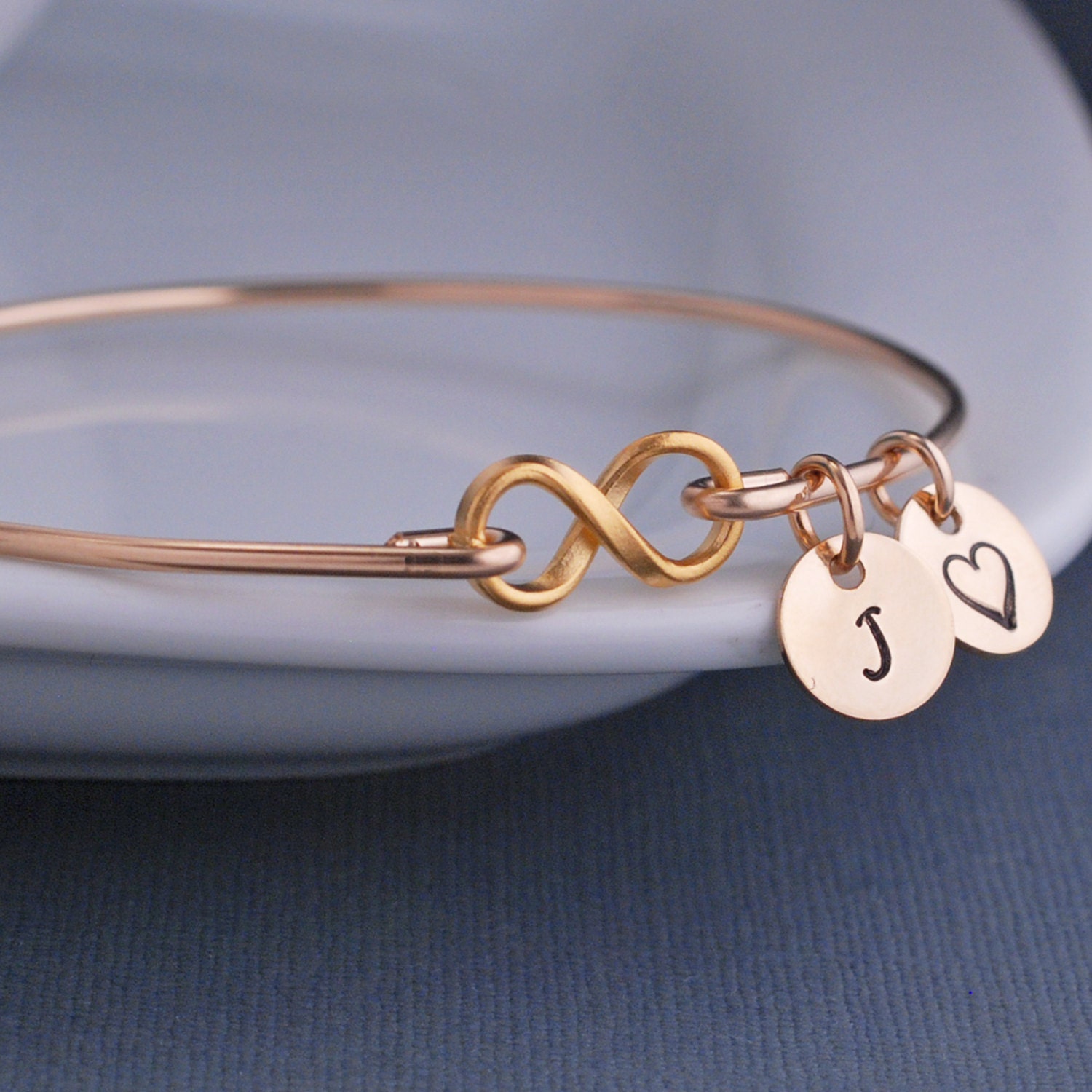 Gold Infinity Bracelet Custom Infinity Symbol by