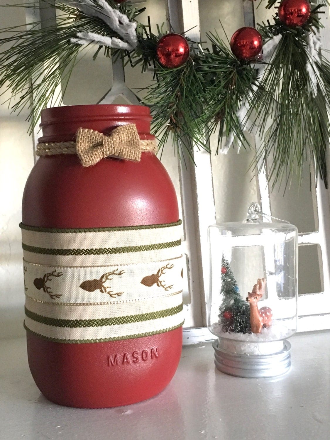 christmas mason jar mason jar centerpiece christmas decor christmas mason jar mason jar centerpiece christmas decor