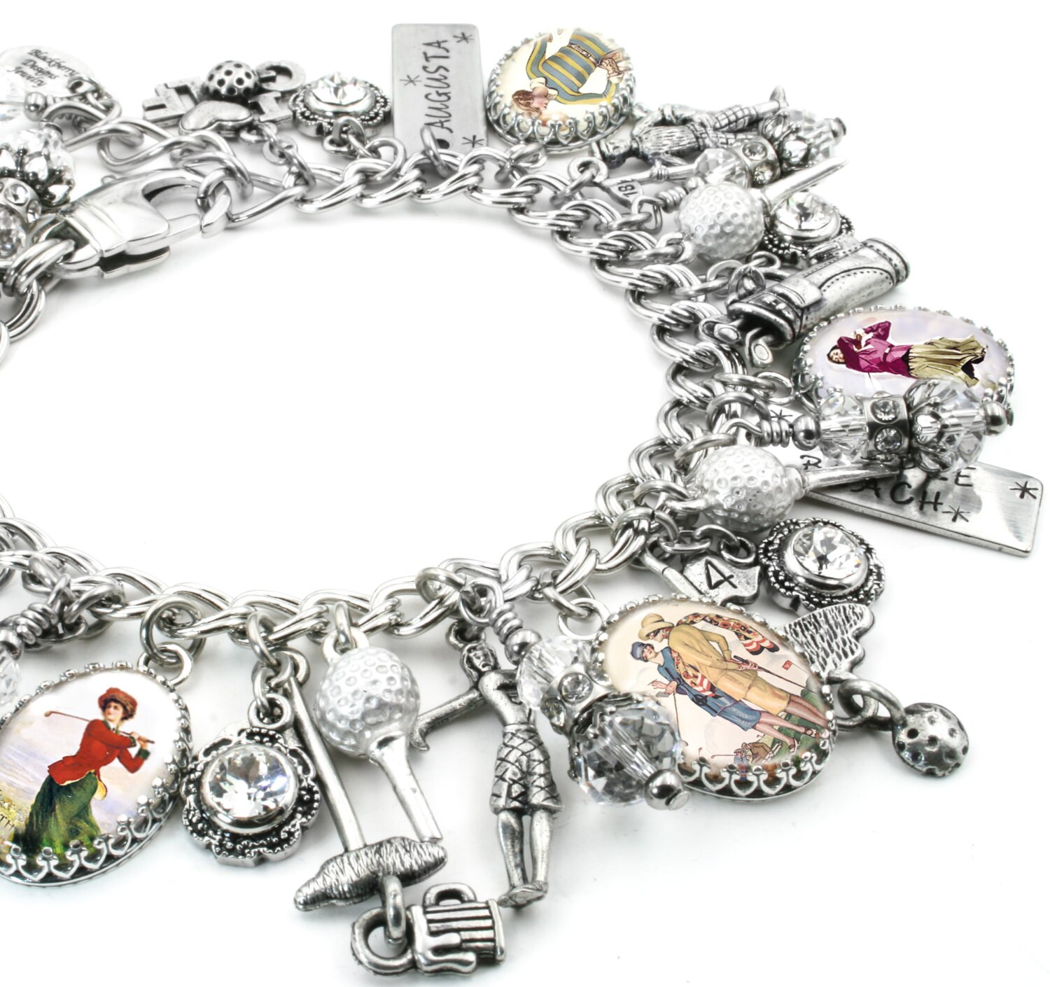 Golf Jewelry Golf Ball Golfing Bracelet Women's Golf