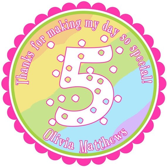 Rainbow stickers, Sweet Rainbow Labels, Rainbow Party supplies, gift bag stickers, Favor stickers, Favor, Labels, Seals, set of 12 Il_570xn