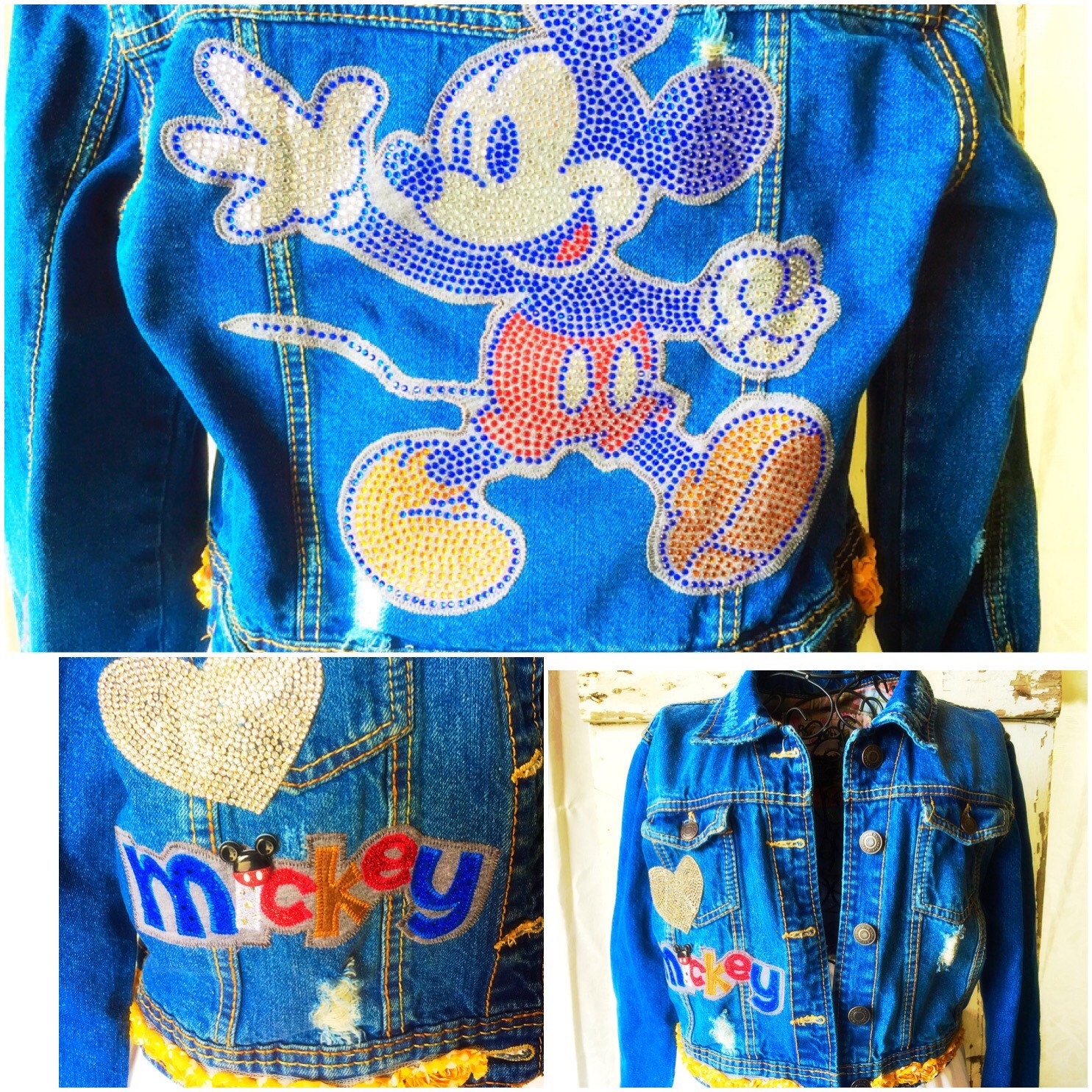 Minnie Mickey Disney Jean Jacket