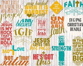svg bundle, Christian svg, faith svg, blessed svg, svg files for silhouette, cricut files, svg designs, silhouette cut files, cutting files