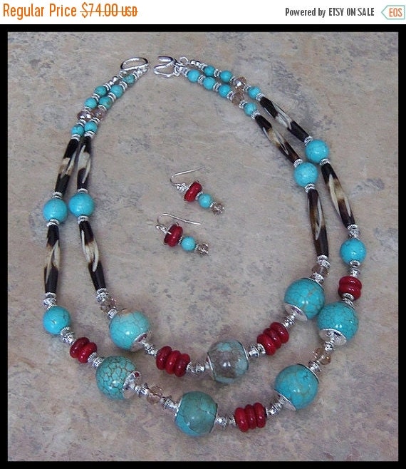 ON SALE Statement Southwest Western Turquoise by timelessdesigns07