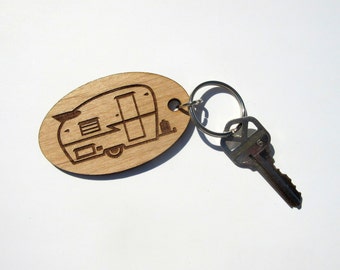 Vintage Shasta Key Fob, Shasta Trailer, Retro Camper, Camper Keyring, Camper Keychain, Retro Camping Trailer, Caravan, Camping Gear, Camp