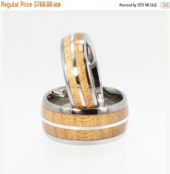 maple wedding rings