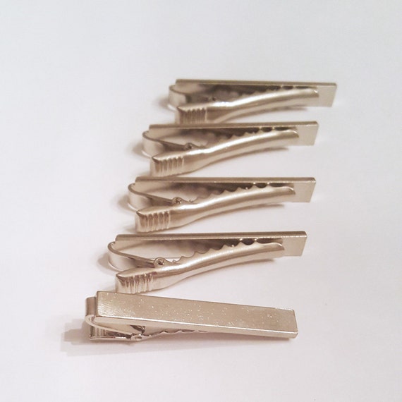 tie diy bar Bar Glue 10 On Medium metal Clips Tie Rectangular DIY lot Tie