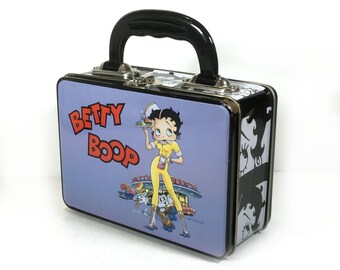 Vintage Tin Lunch Box, Betty Boop, Drive In and Soda Fountain Theme