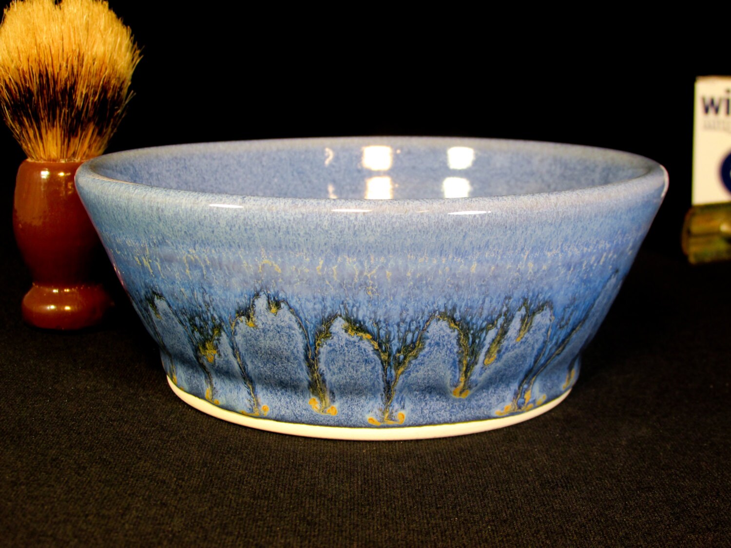 Shaving Soap Dish Large Wetshave Dish Pottery Shaving Dish Etsy